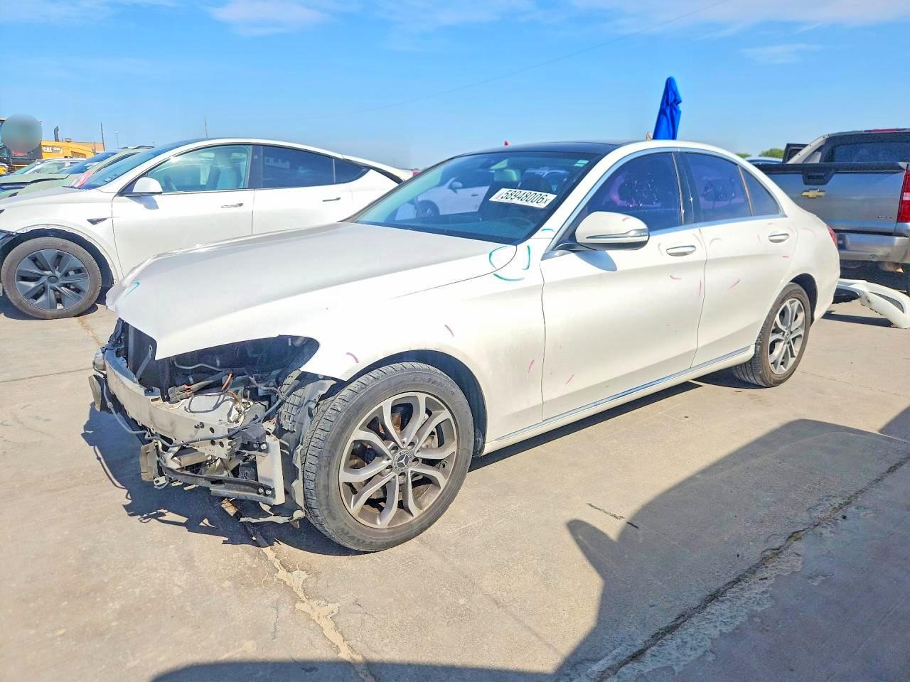2017 Mercedes-Benz C 300, VIN 55SWF4KB6HU221418 — Front end