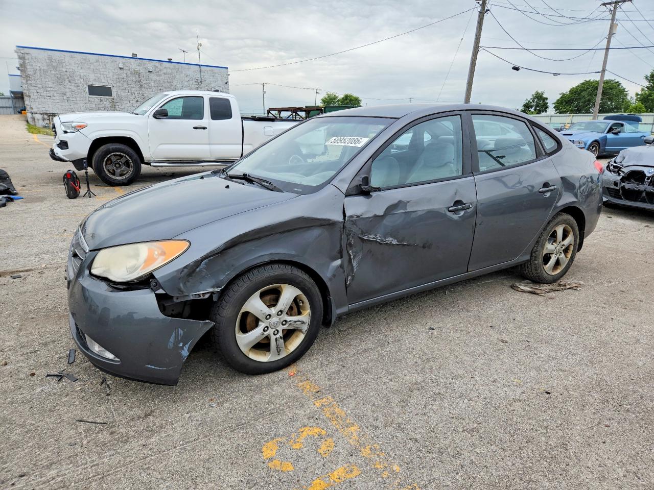 2009 Hyundai Elantra GLS, VIN KMHDU46D49U629026 — Front end