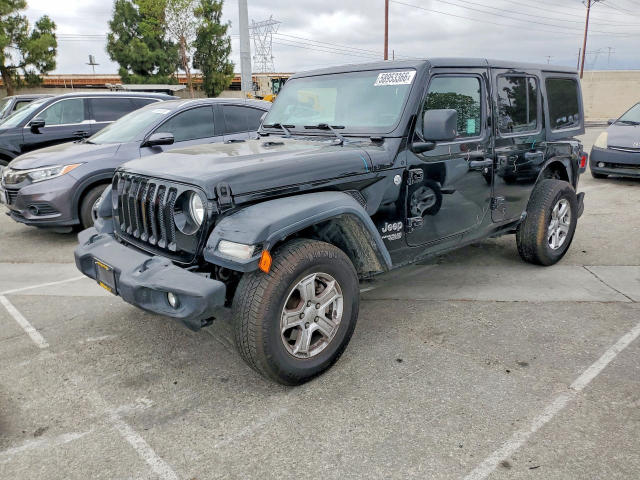 2018 Jeep Wrangler Unlimited Sport S, VIN 1C4HJXDG4JW108992 — Rear end