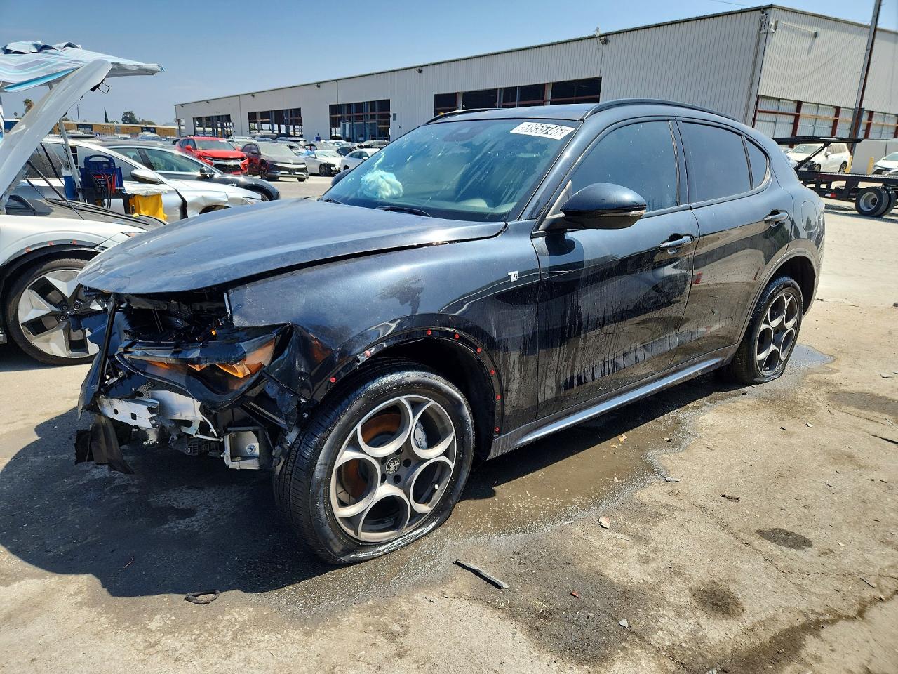 2024 Alfa Romeo Stelvio Ti, VIN ZASPAKBN4R7D75336 — Front end
