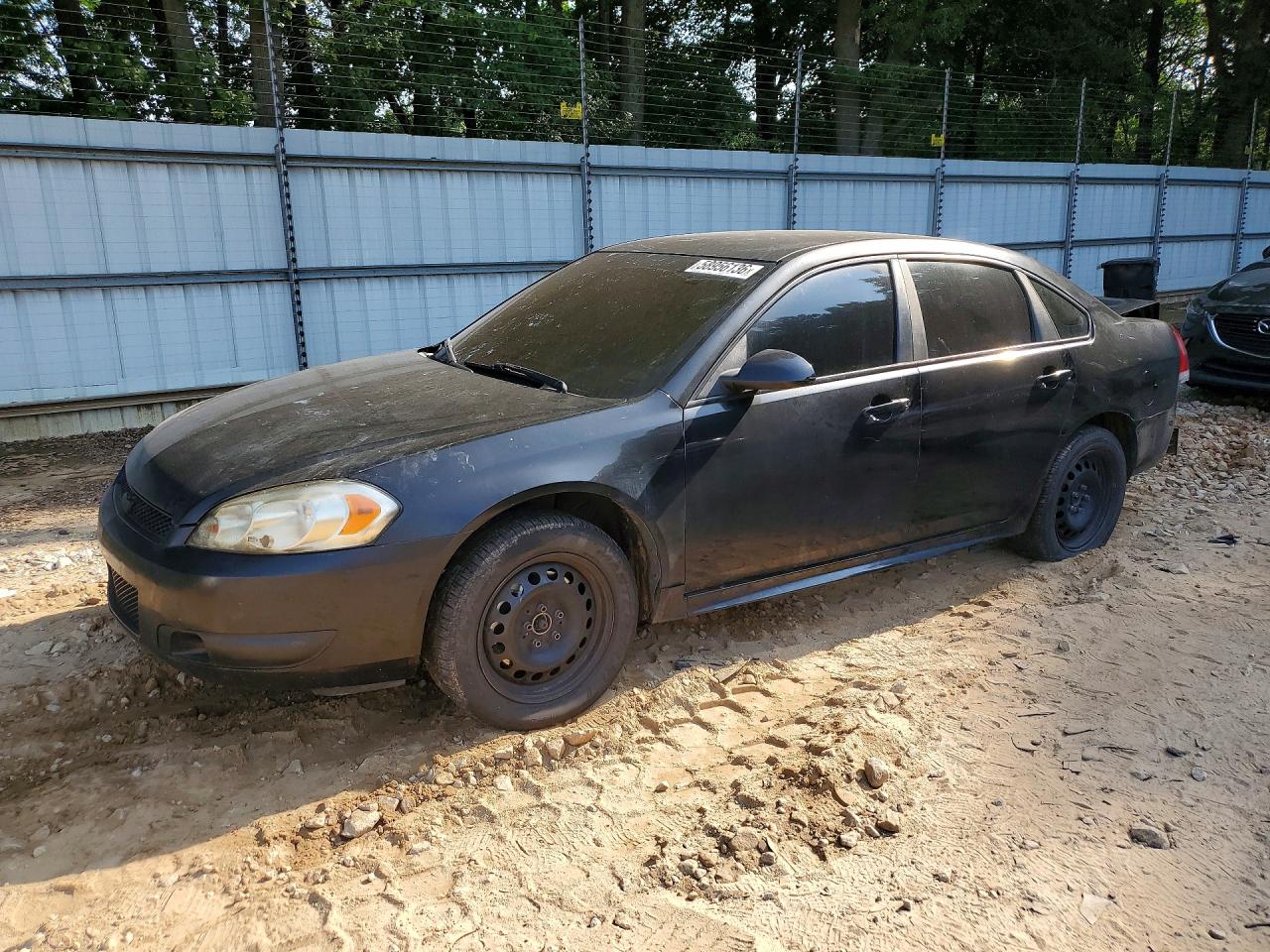 2013 Chevrolet Impala Police, VIN 2G1WD5E30D1263476 — Rear end