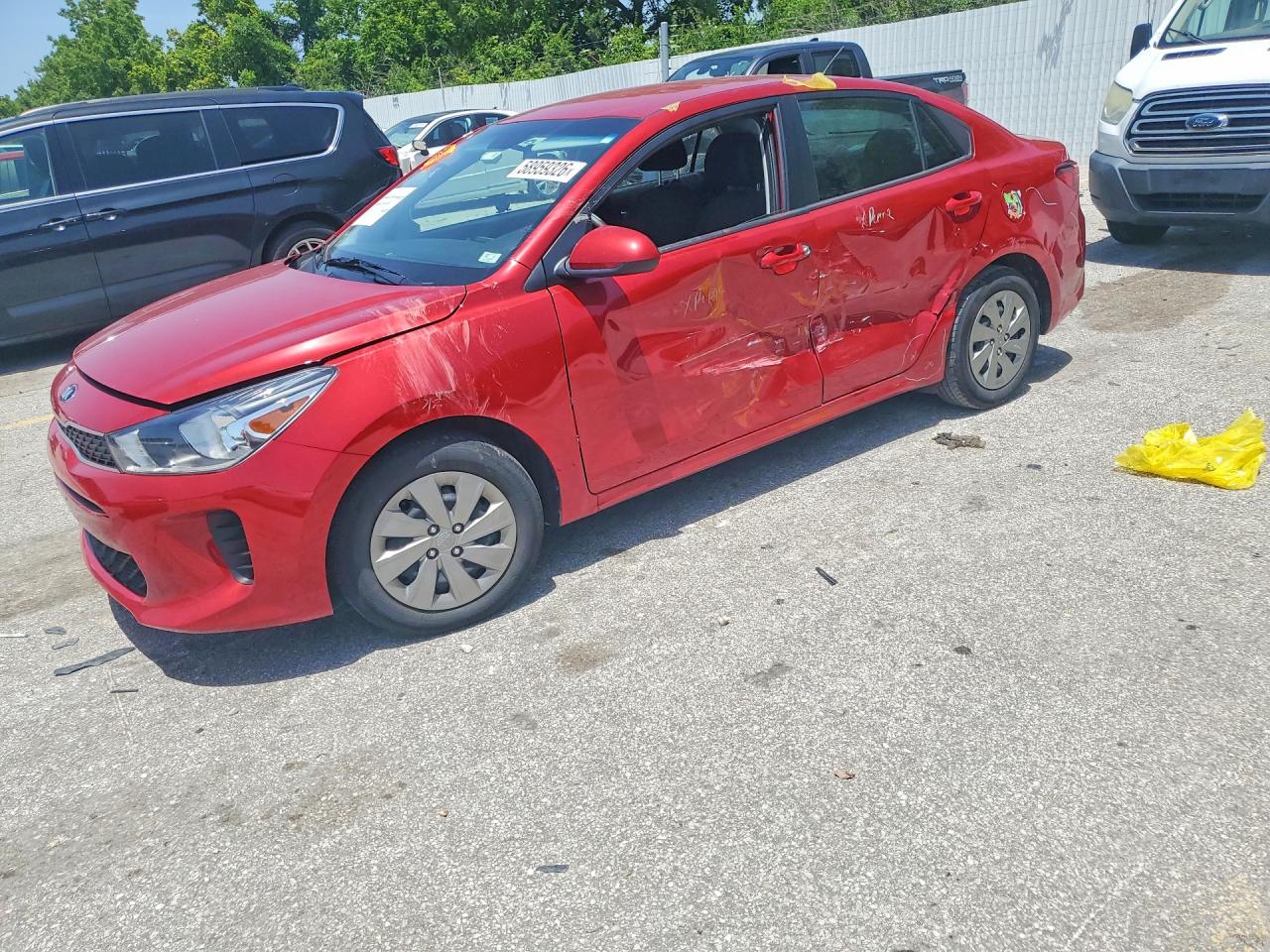 2020 Kia Rio S, VIN 3KPA24AD3LE262632 — Side