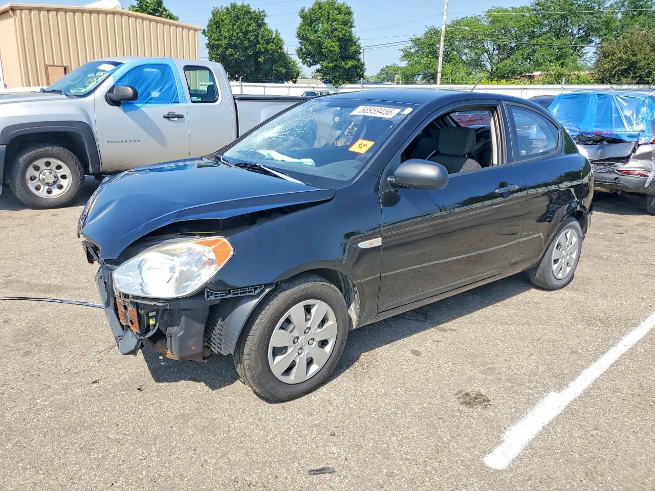 2010 Hyundai Accent Blue, VIN KMHCM3ACXAU164888 — Front end