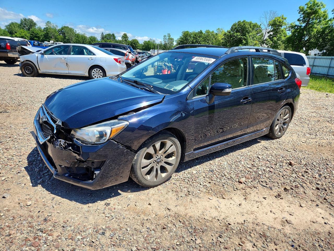 2015 Subaru Impreza Special Sports Premium, VIN JF1GPAT69FH316318 — Front end