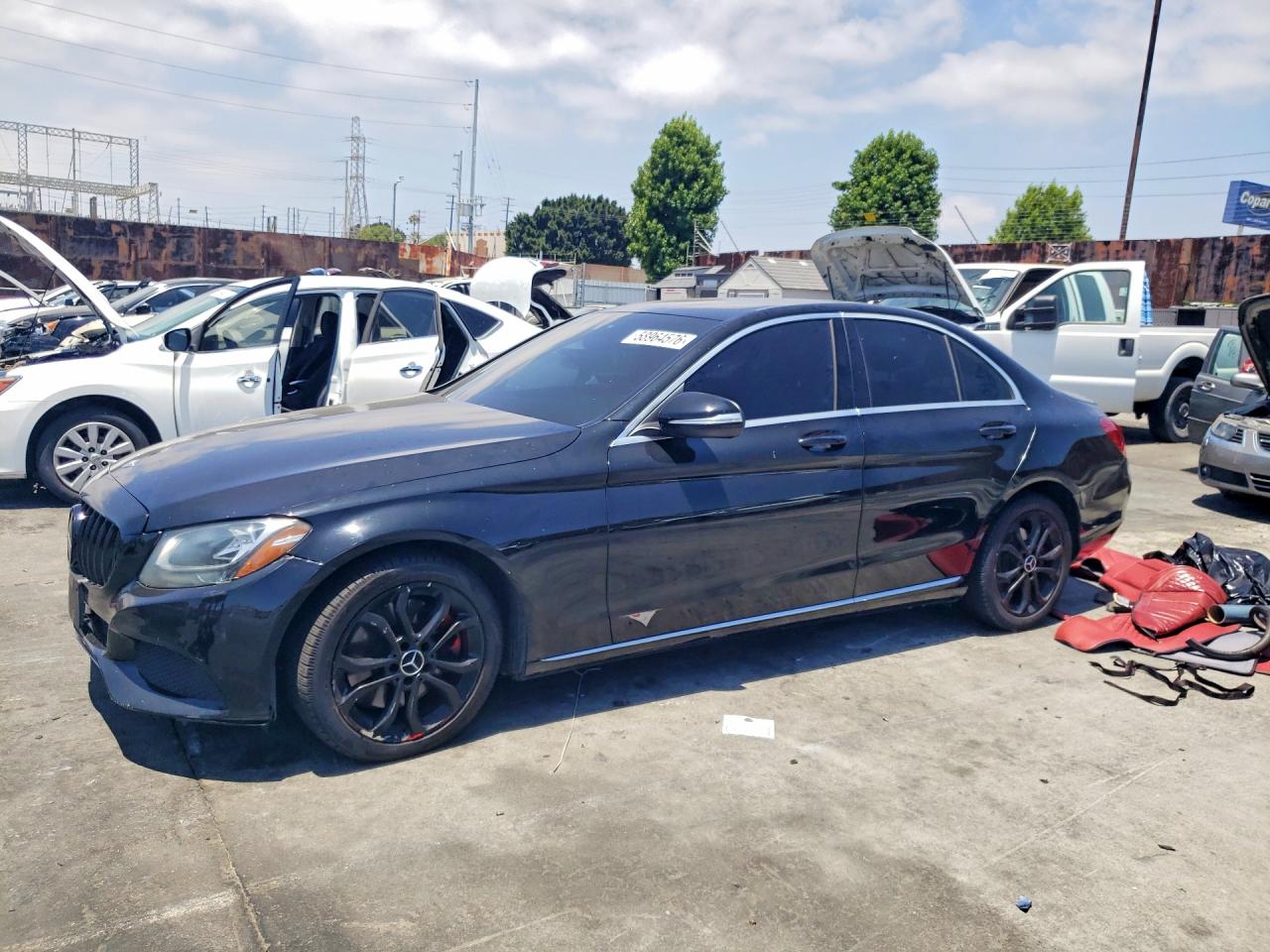 2017 Mercedes-Benz C 300, VIN 55SWF4JBXHU204574 — Burn