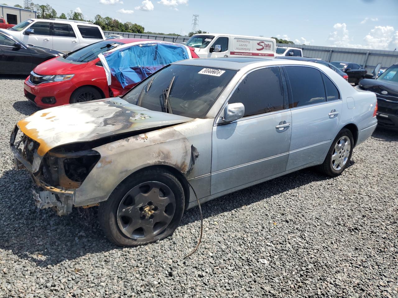 2003 Lexus LS 430, VIN JTHBN30F130117640 — Burn