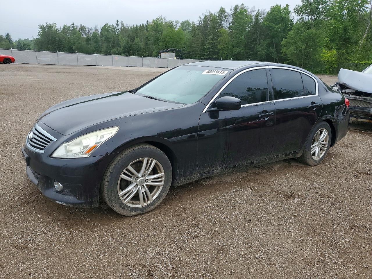 2011 Infiniti G25, VIN JN1DV6APXBM604123 — Side