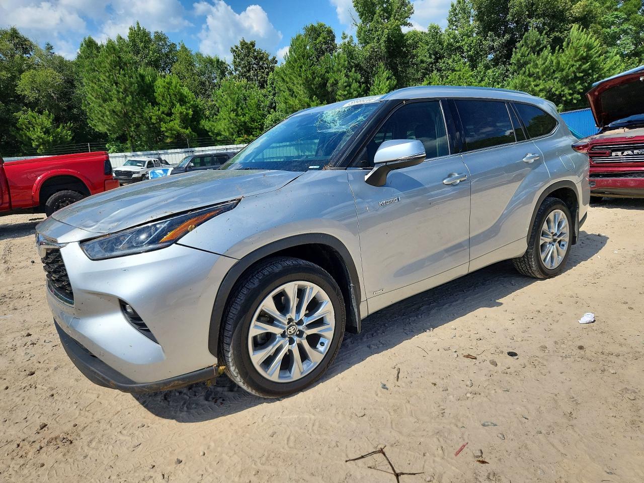 2021 Toyota Highlander Hybrid Limited, VIN 5TDXBRCH0MS523021 — Roof