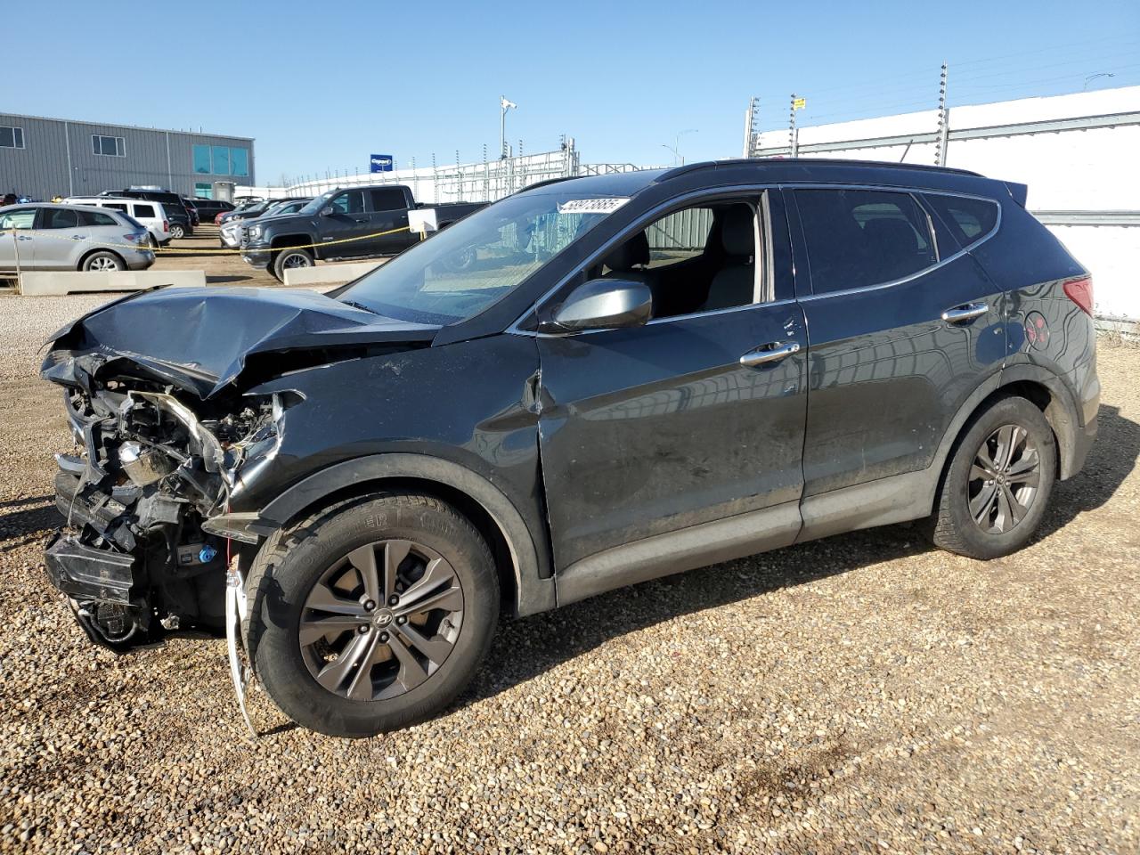 2013 Hyundai Santa Fe Sport, VIN 5XYZUDLA9DG007942 — Front end