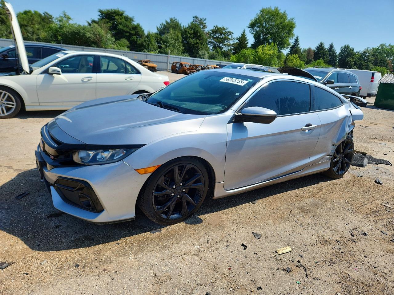2018 Honda Civic Si, VIN 2HGFC3A57JH757263 — Rear end