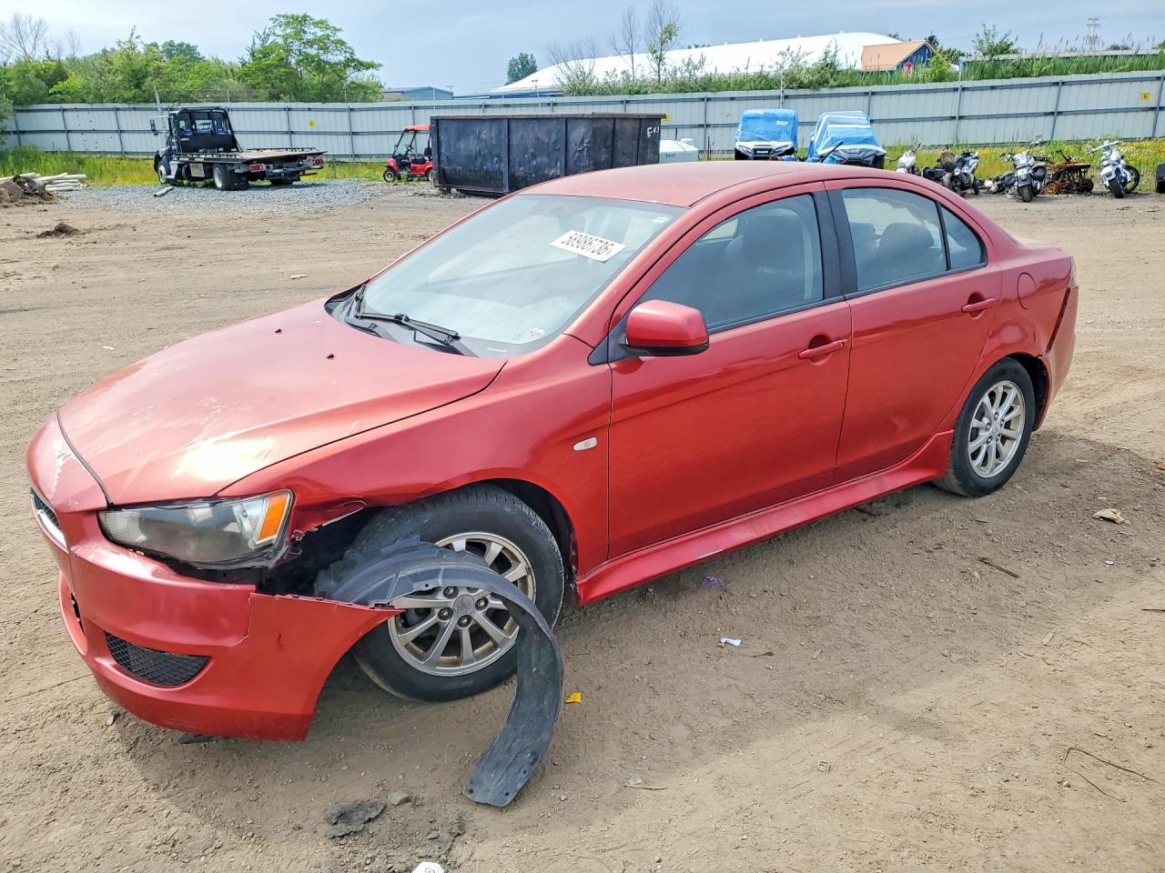 2011 Mitsubishi Lancer ES, VIN JA32U2FU8BU041988 — Front end