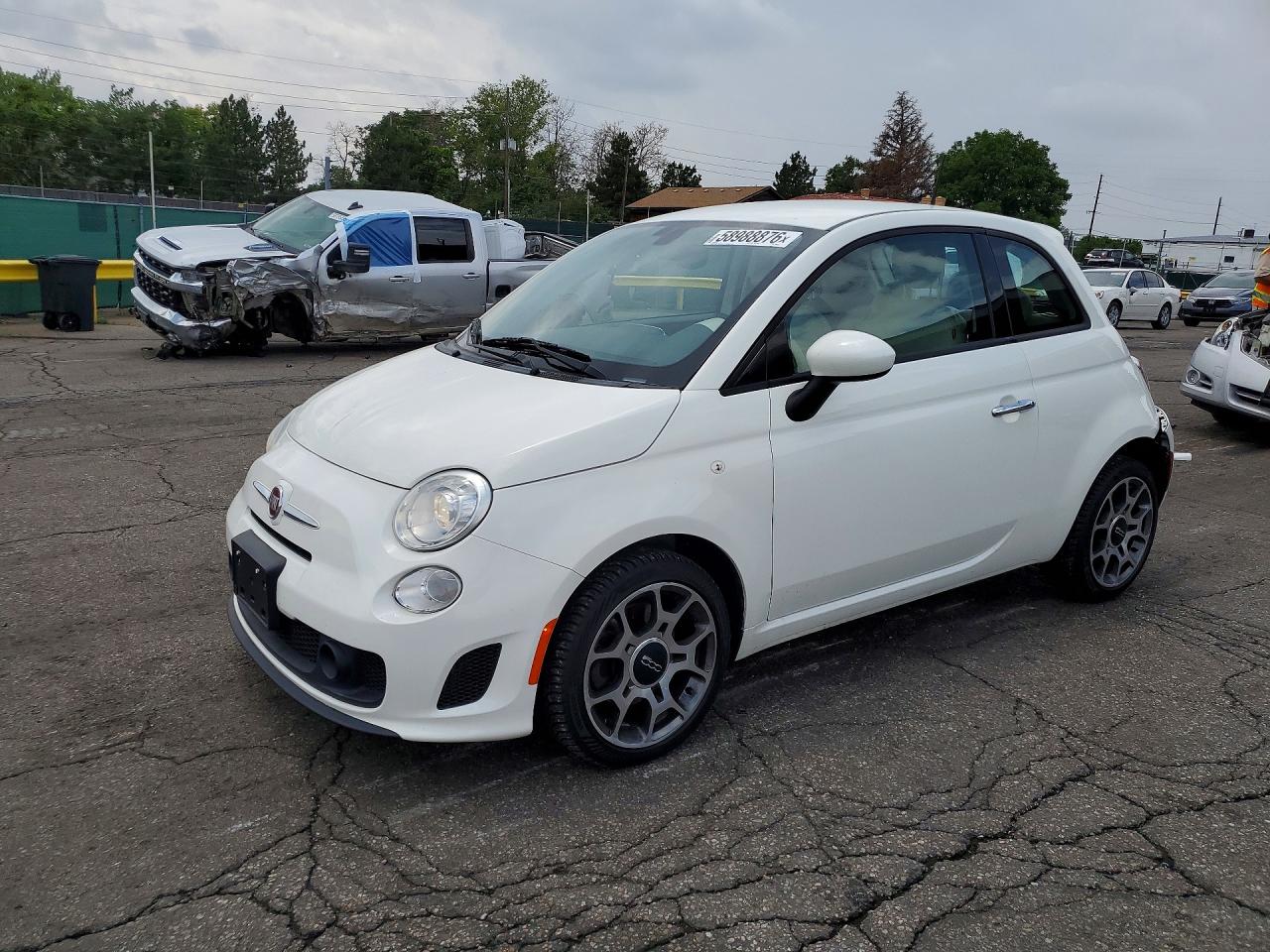 2019 FIAT 500 Pop, VIN 3C3CFFKH8KT859543 — Rear end