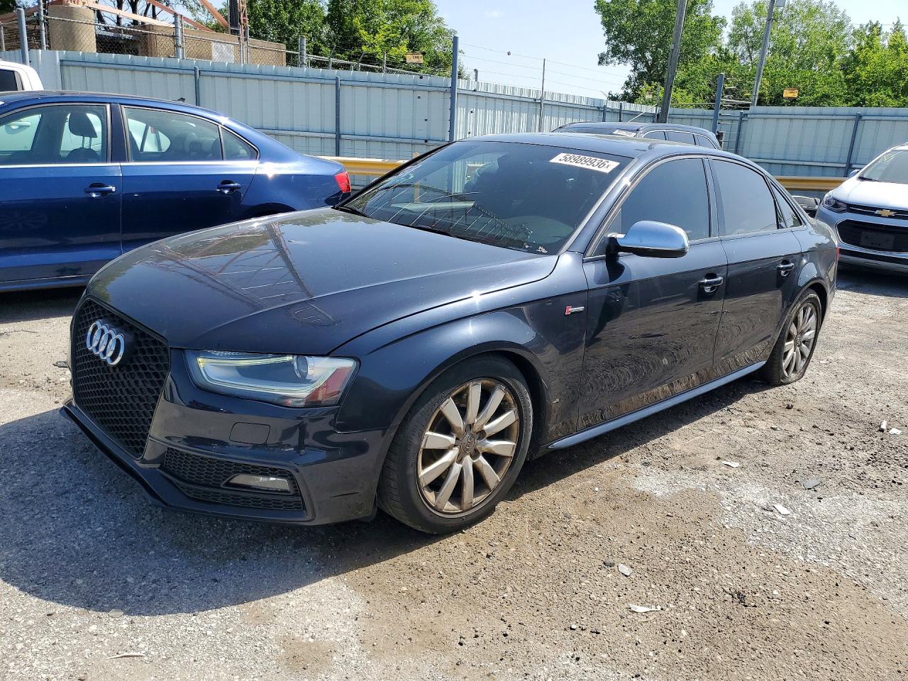 2015 Audi S4 Premium Plus, VIN WAUDGAFL6FA104710 — Бок