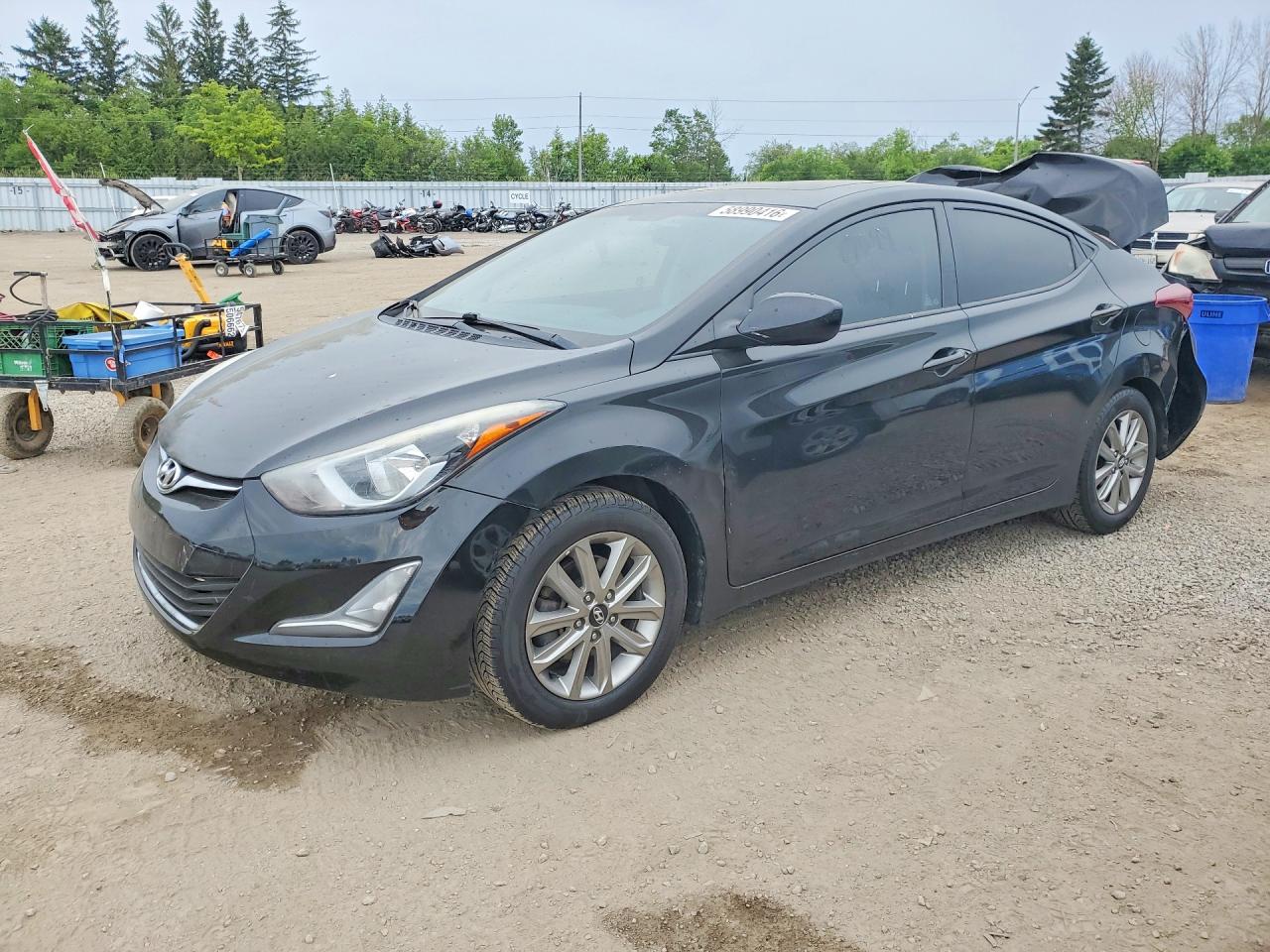 2014 Hyundai Elantra SE, VIN 5NPDH4AE1EH511710 — Rear end