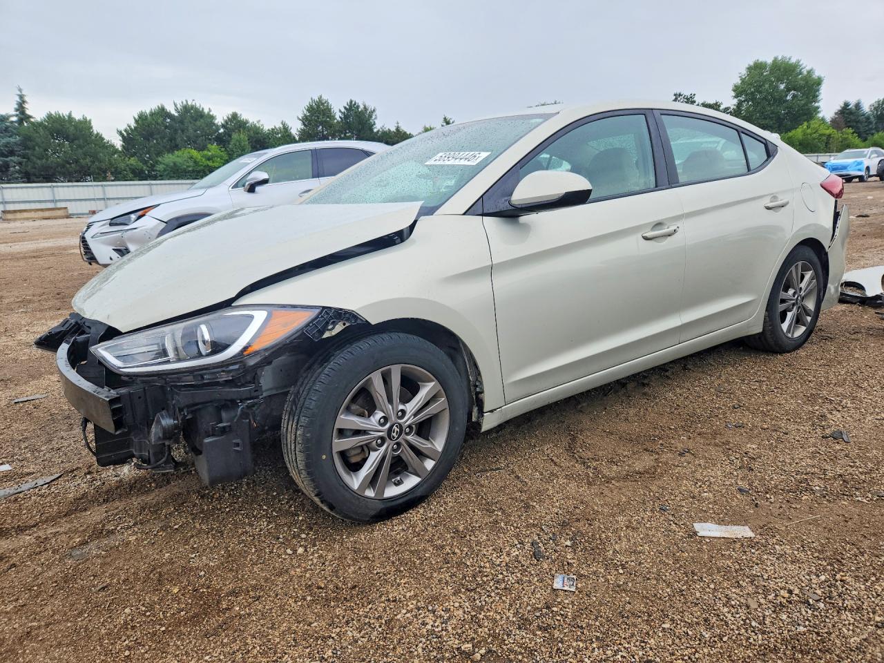2017 Hyundai Elantra SE, VIN KMHD84LF3HU177739 — Front end