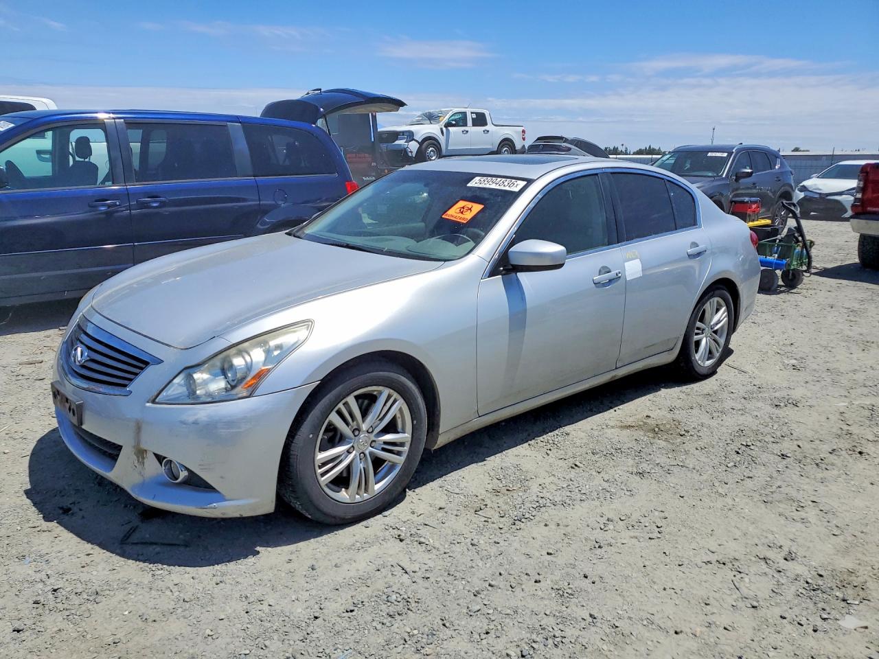 2013 Infiniti G37 Journey, VIN JN1CV6AP8DM711525 — Water / flood