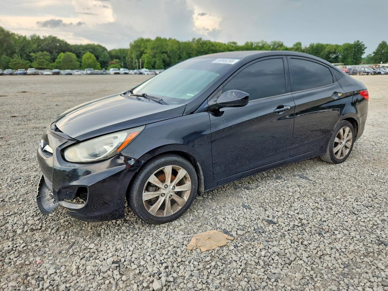 2012 Hyundai Accent GLS, VIN KMHCU4AE7CU084166 — Stripped