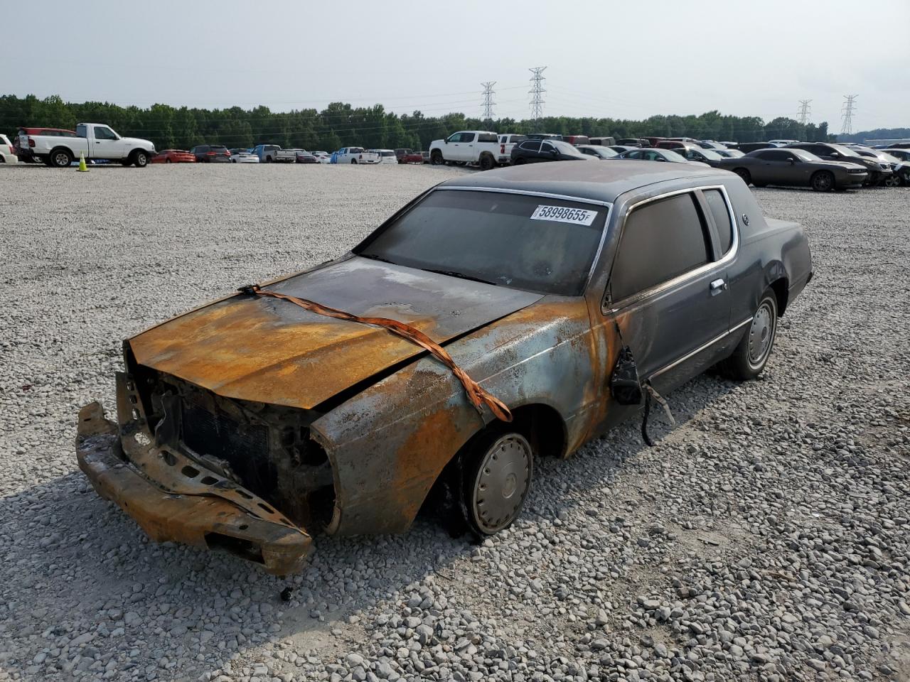 1986 Mercury Cougar, VIN 1MEBP9234GH657538 — Burn