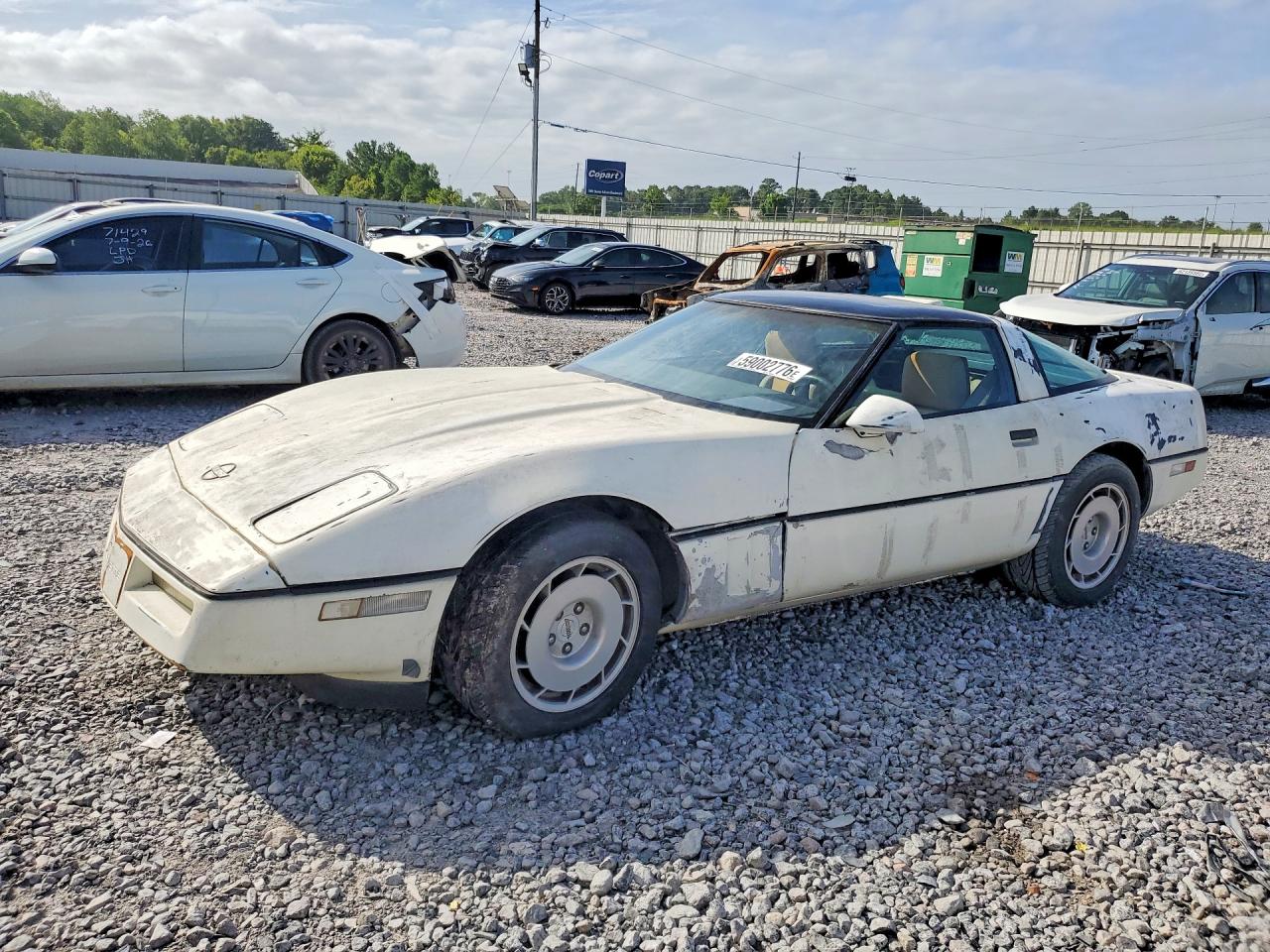 1985 Chevrolet Corvette, VIN 1G1YY0784F5107800 — Hail