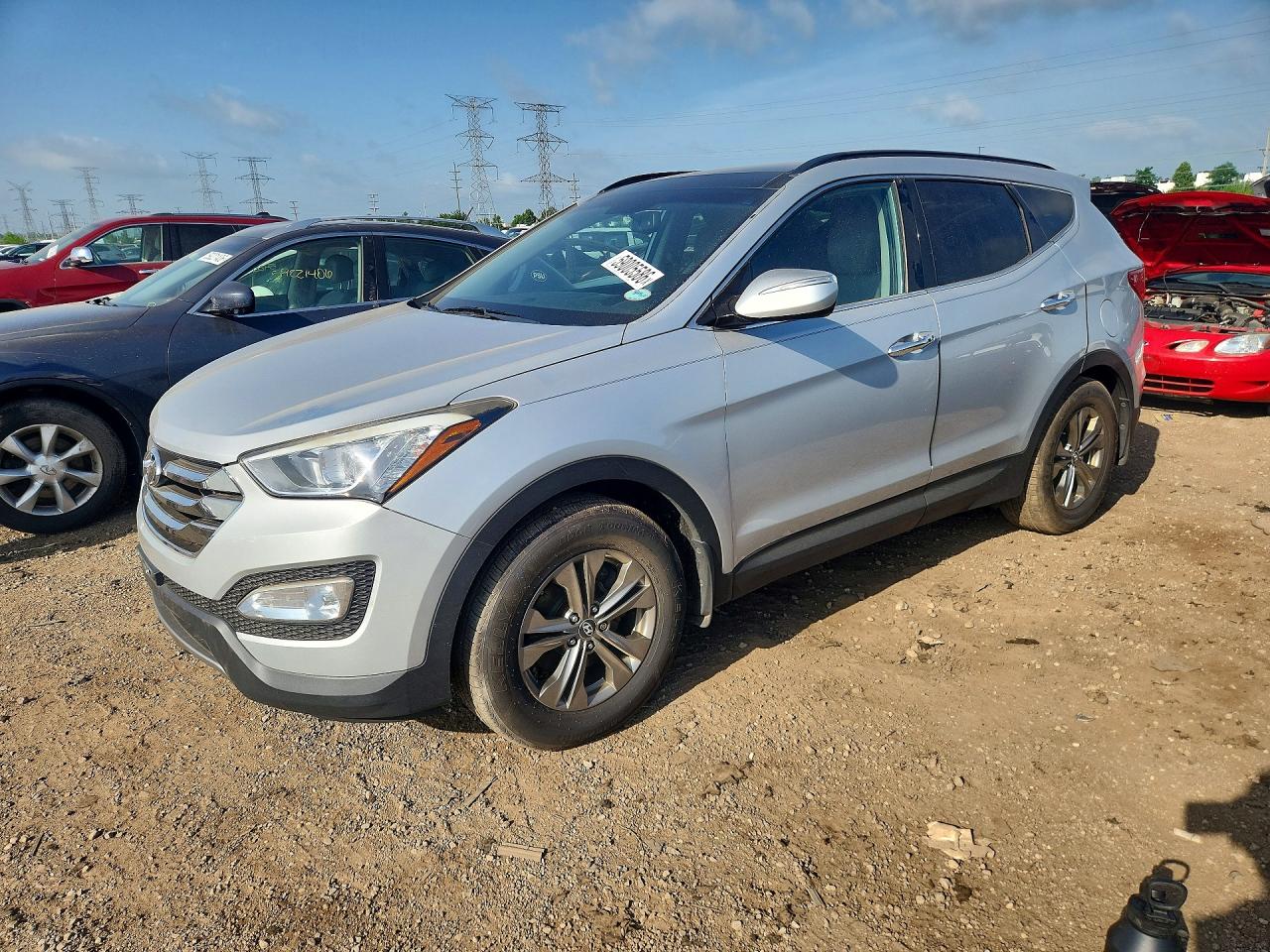 2014 Hyundai Santa Fe, VIN 5XYZUDLB0EG191534 — Water / flood