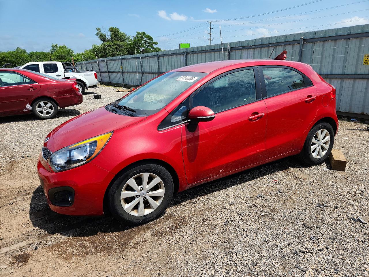 2013 Kia Rio EX, VIN KNADN5A34D6195206 — Rear end