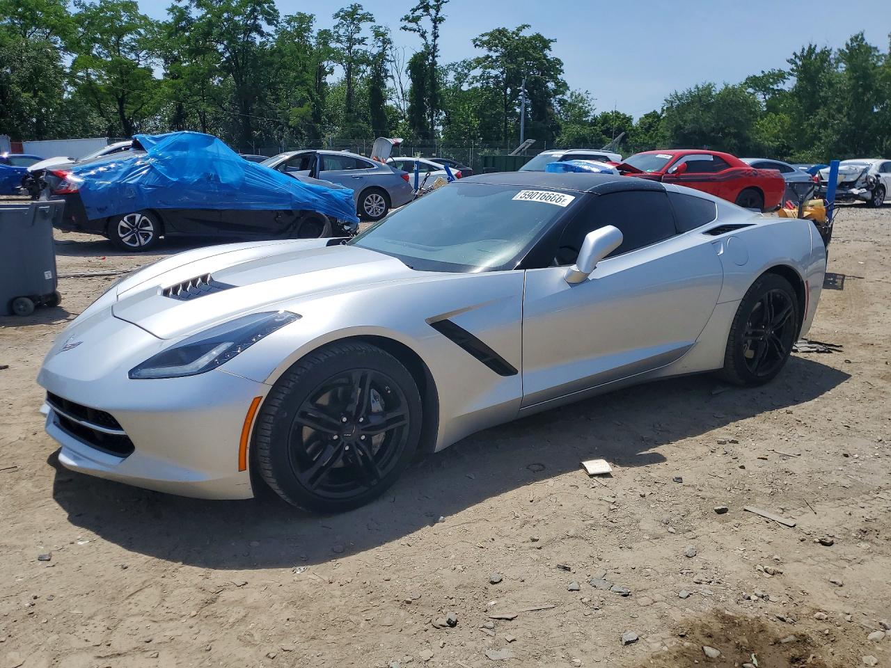 2016 Chevrolet Corvette 1LT, VIN 1G1YB2D7XG5118689 — Днище