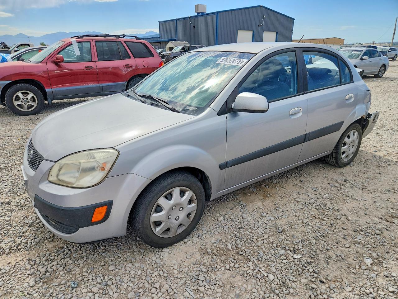 2008 Kia Rio LX, VIN KNADE123186297320 — Rear end