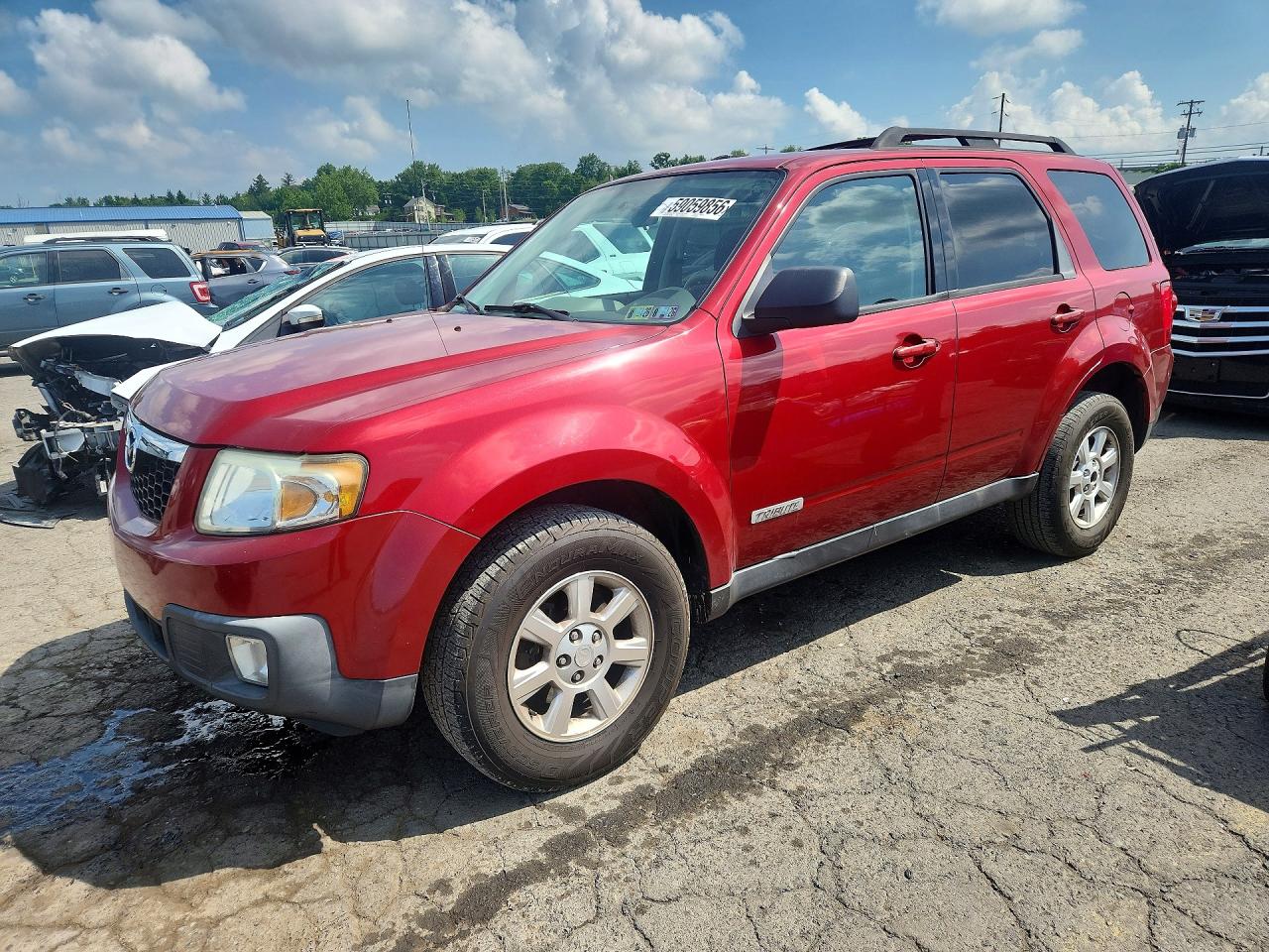 2008 Mazda Tribute Grand Touring, VIN 4F2CZ02Z08KM26687 — Rear end