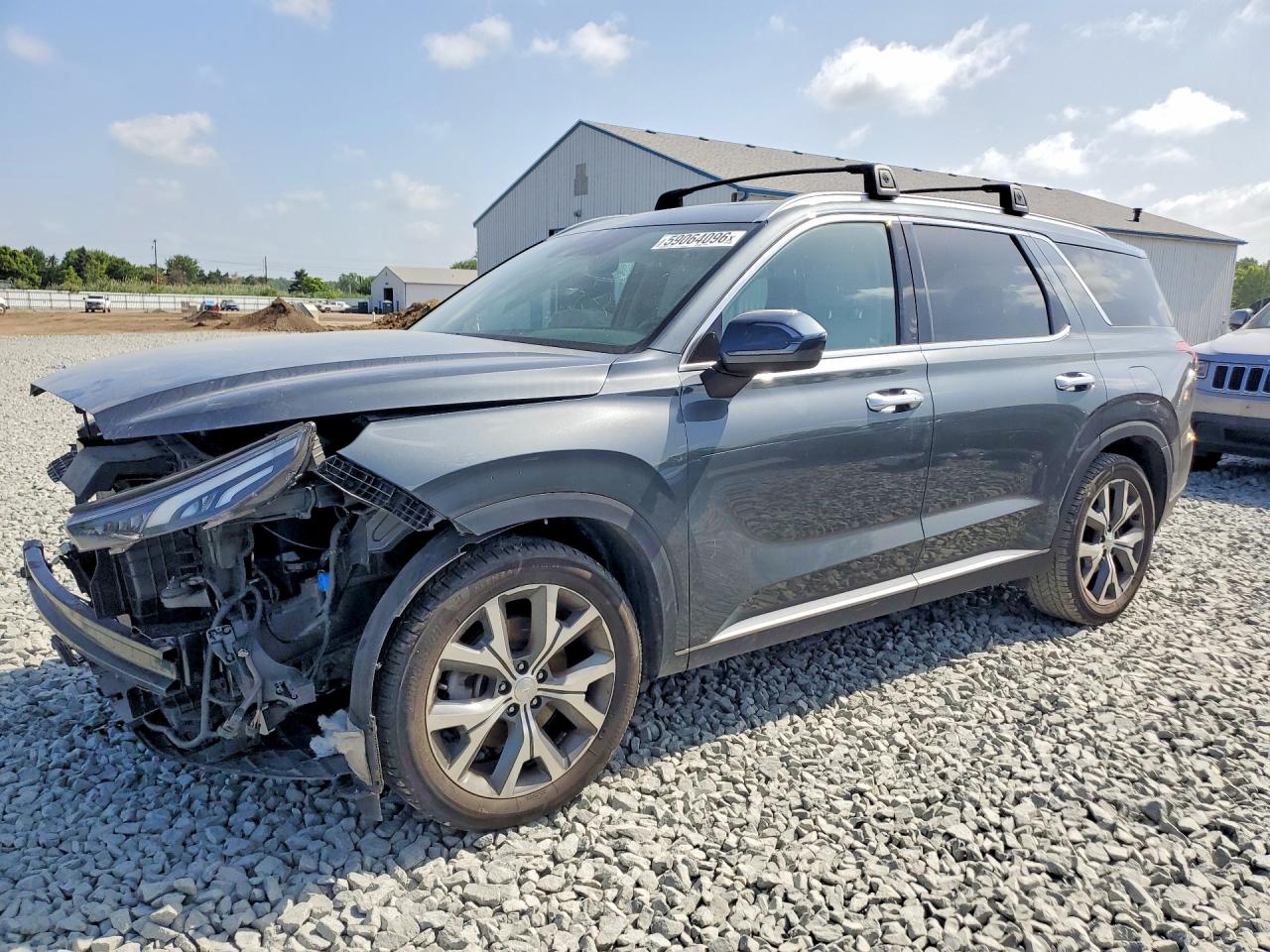 2021 Hyundai Palisade SEL, VIN KM8R4DHE6MU244930 — Front end