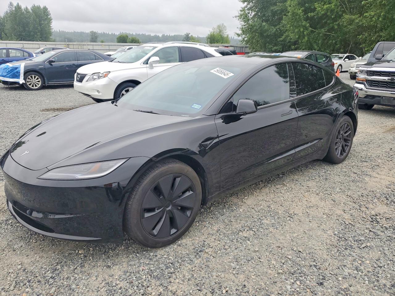 2024 Tesla Model 3, VIN 5YJ3E1EA8RF727777 — Rear end
