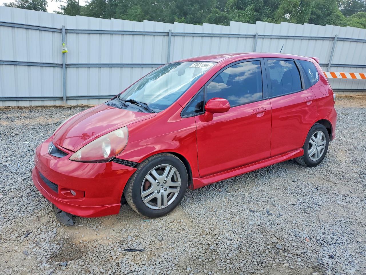 2007 Honda Fit Sport, VIN JHMGD38687S007255 — Бок