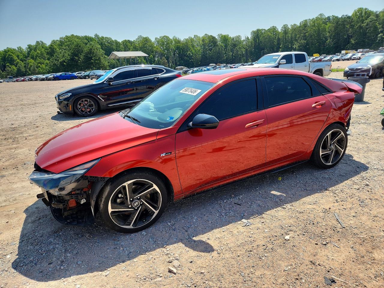 2022 Hyundai Elantra N Line, VIN KMHLR4AF1NU243504 — Front end