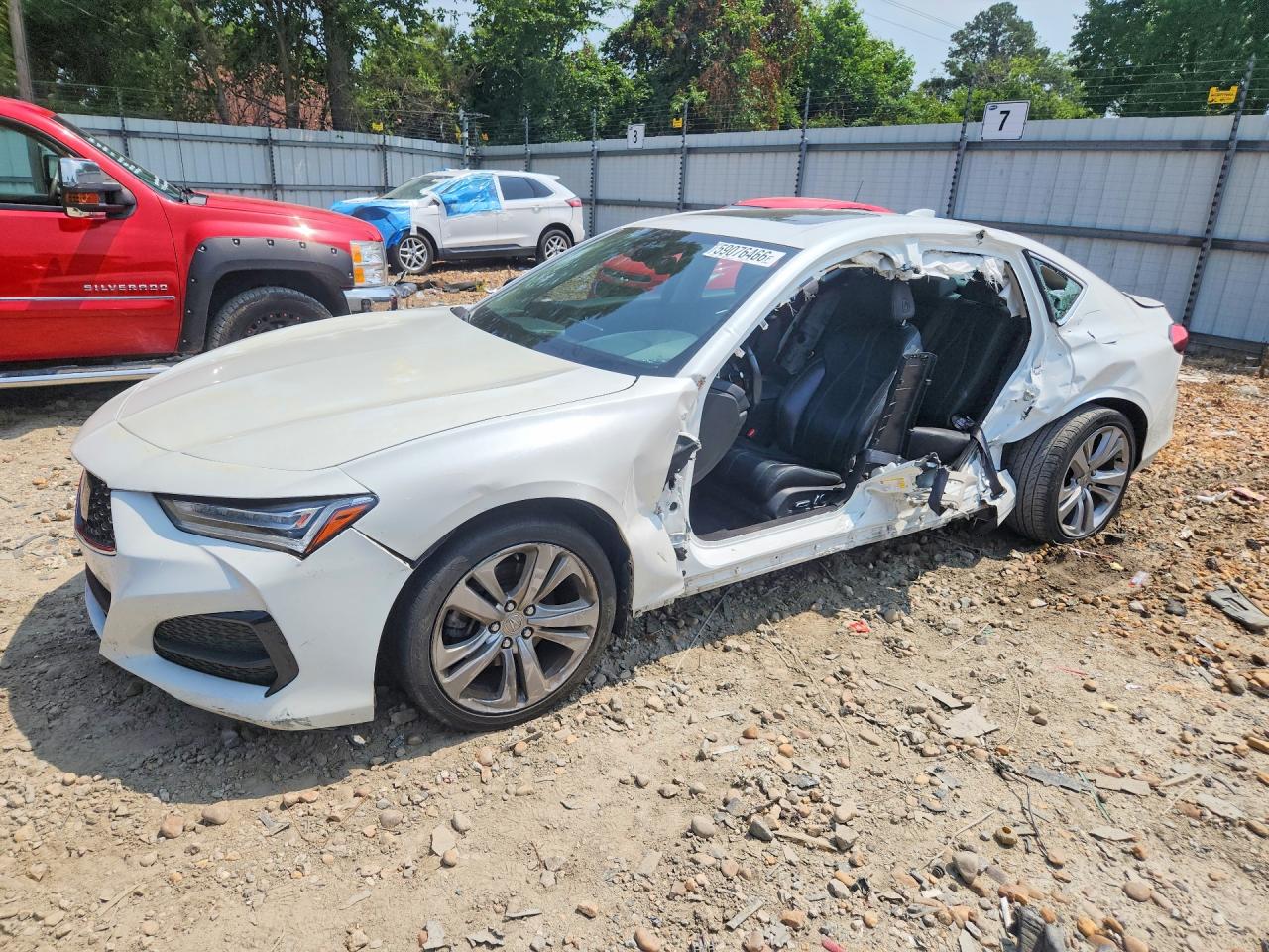 2021 Acura TLX Technology, VIN 19UUB5F48MA001966 — Бок