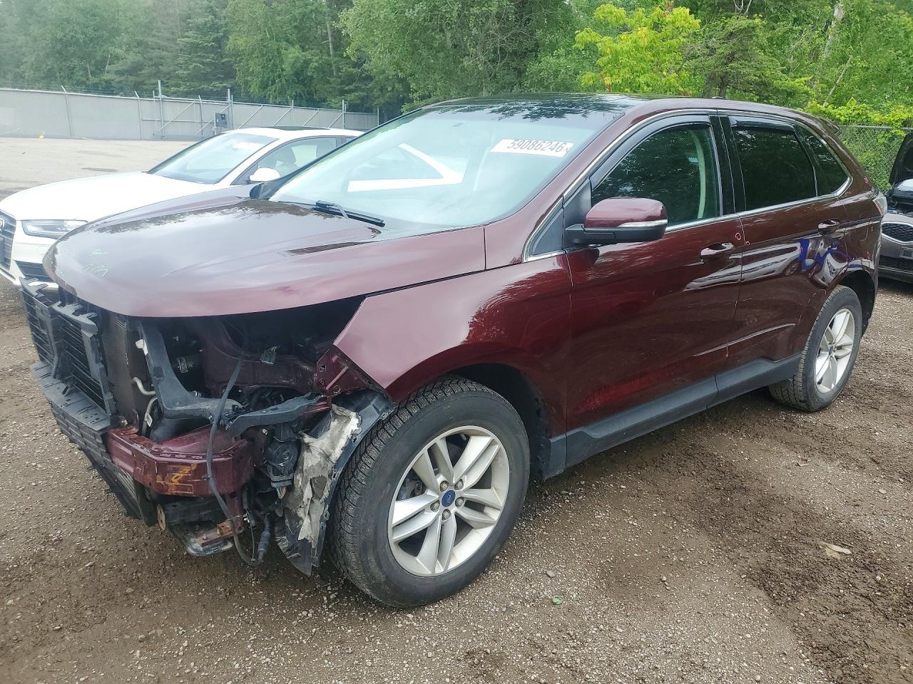 2017 Ford Edge SEL, VIN 2FMPK3J96HBC05836 — Front end