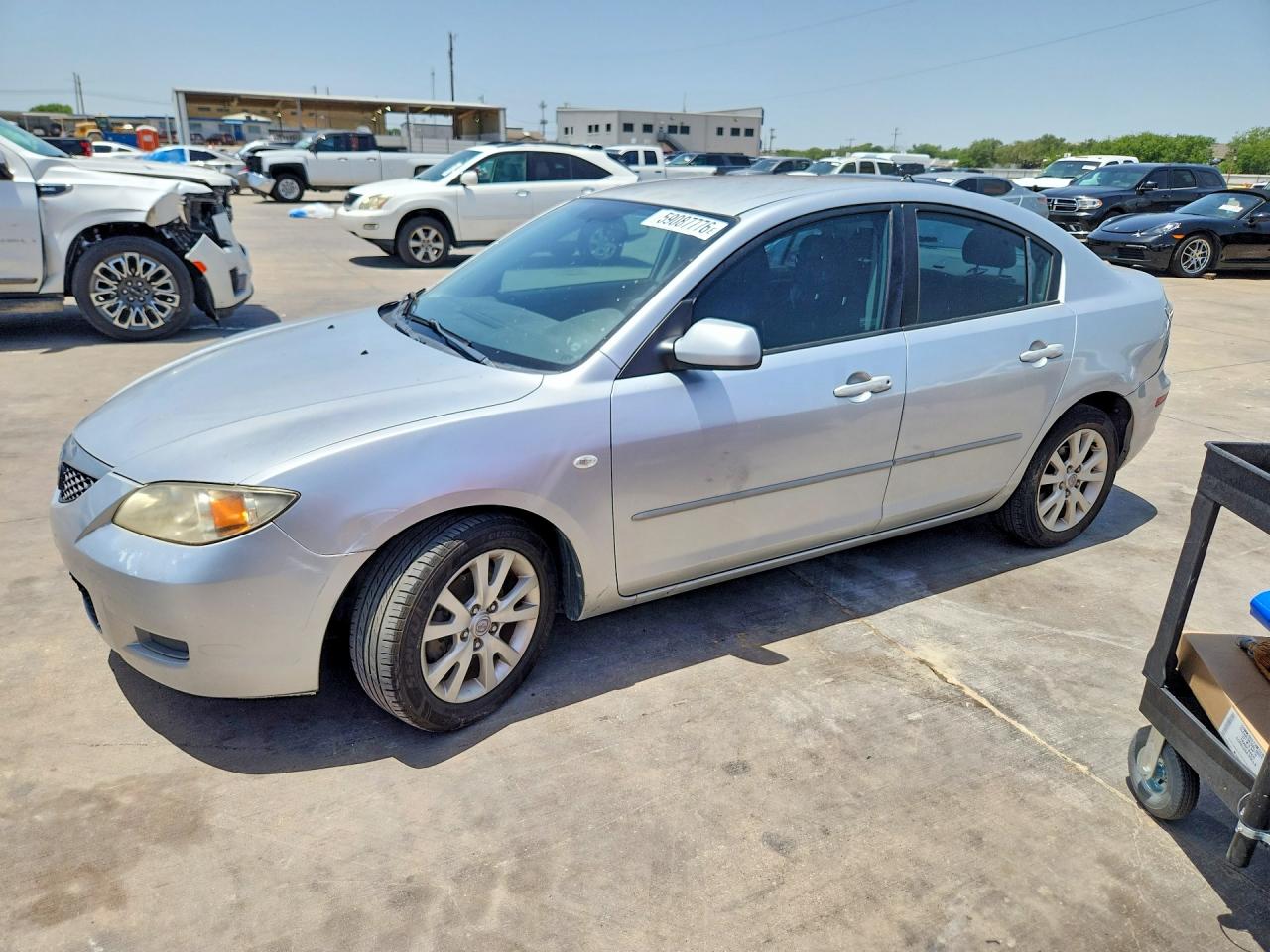 2007 Mazda 3 i Touring, VIN JM1BK12F971719181 — Rear end