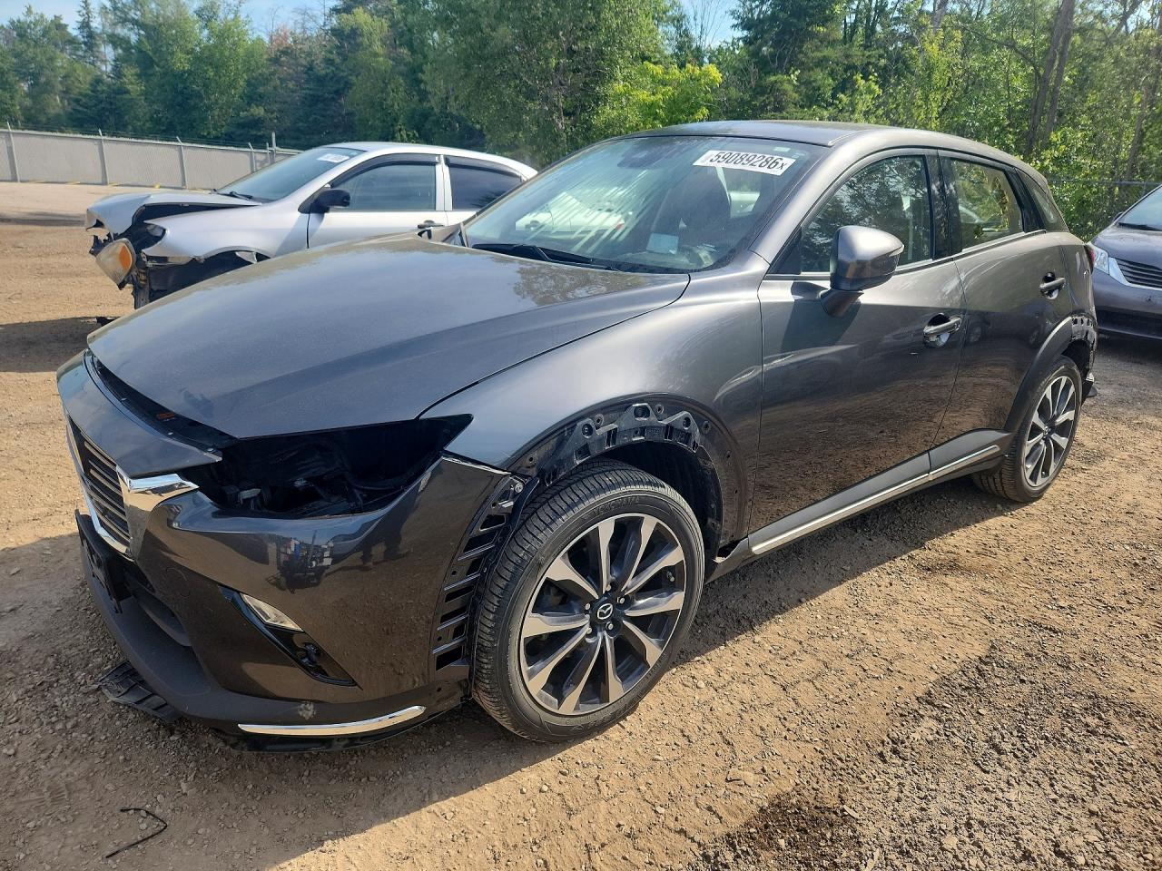 2019 Mazda CX-3 Grand Touring, VIN JM1DKFD76K0401514 — Rear end