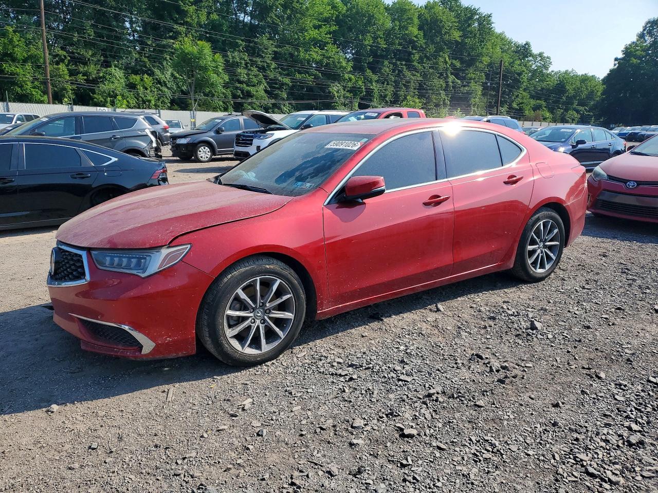 2020 Acura TLX Technology, VIN 19UUB1F59LA015715 — Vandalism