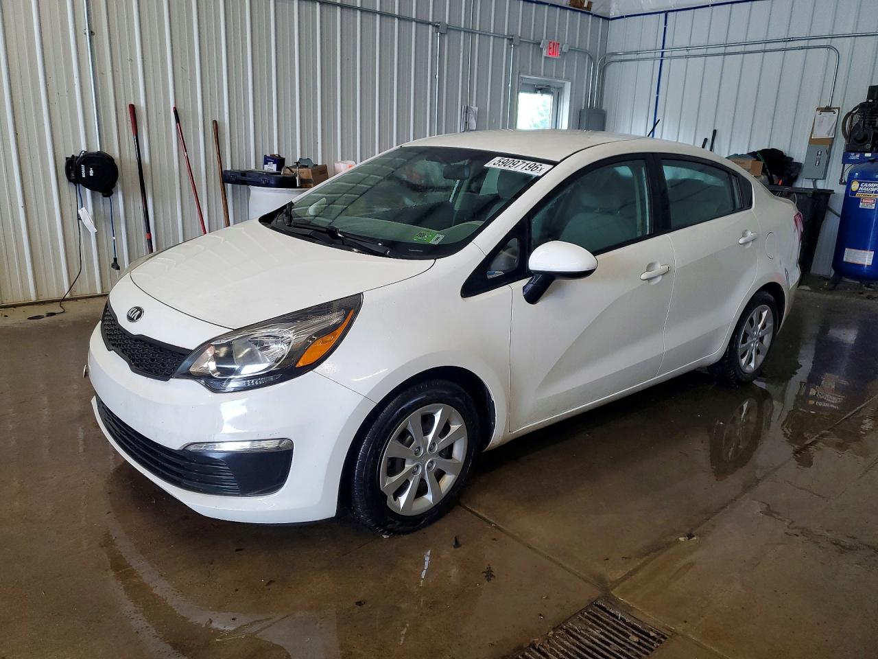 2016 Kia Rio LX, VIN KNADM4A38G6542098 — Engine fire