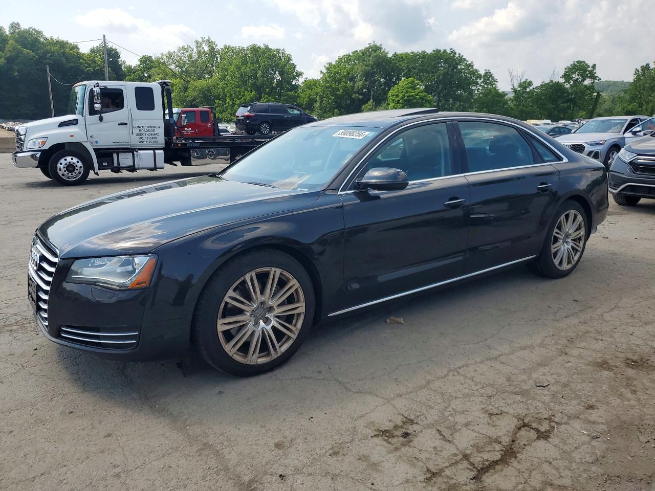 2014 Audi A8 3.0T, VIN WAURGAFD1EN006805 — Rear end