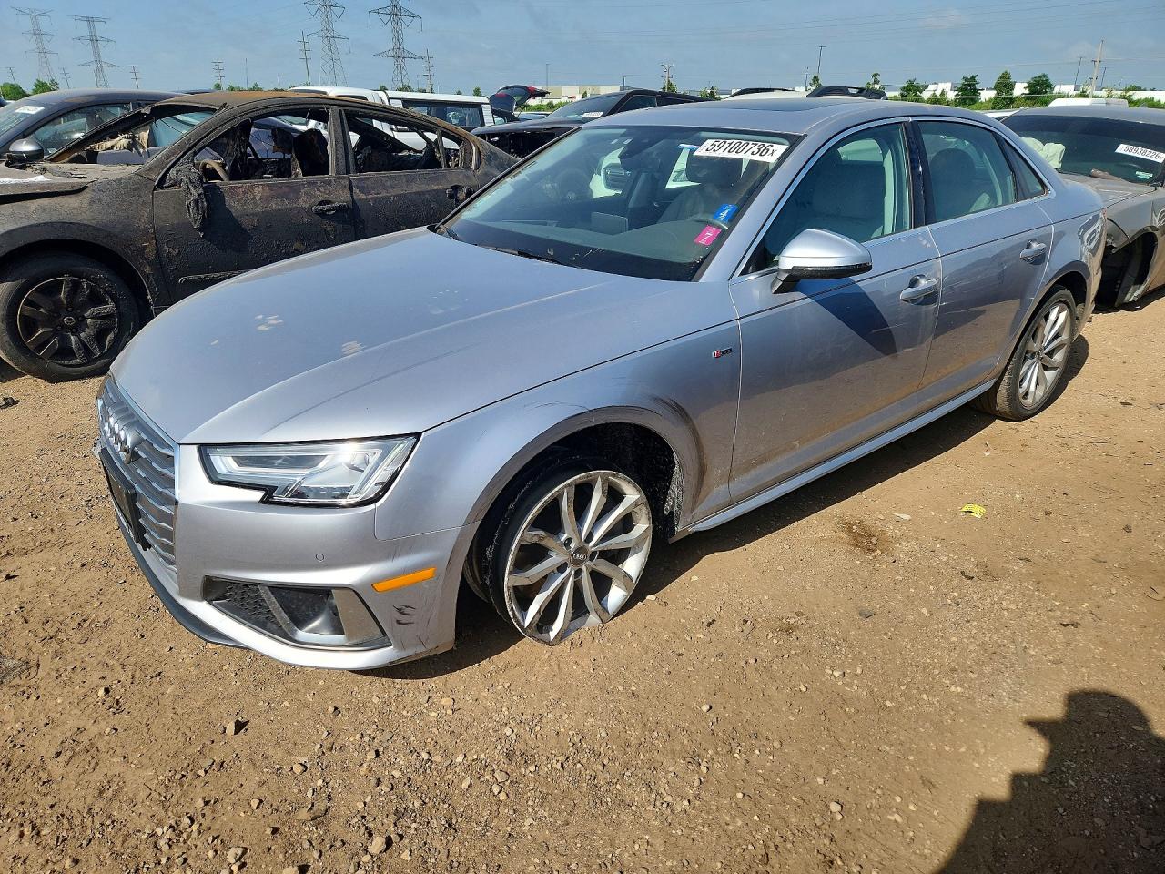 2019 Audi A4 Premium Plus, VIN WAUENAF40KA116560 — Undercarriage