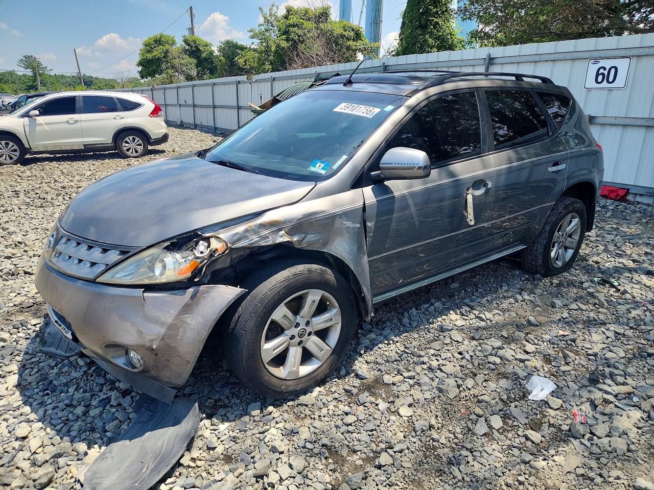 2007 Nissan Murano SL, VIN JN8AZ08W27W616670 — Front end