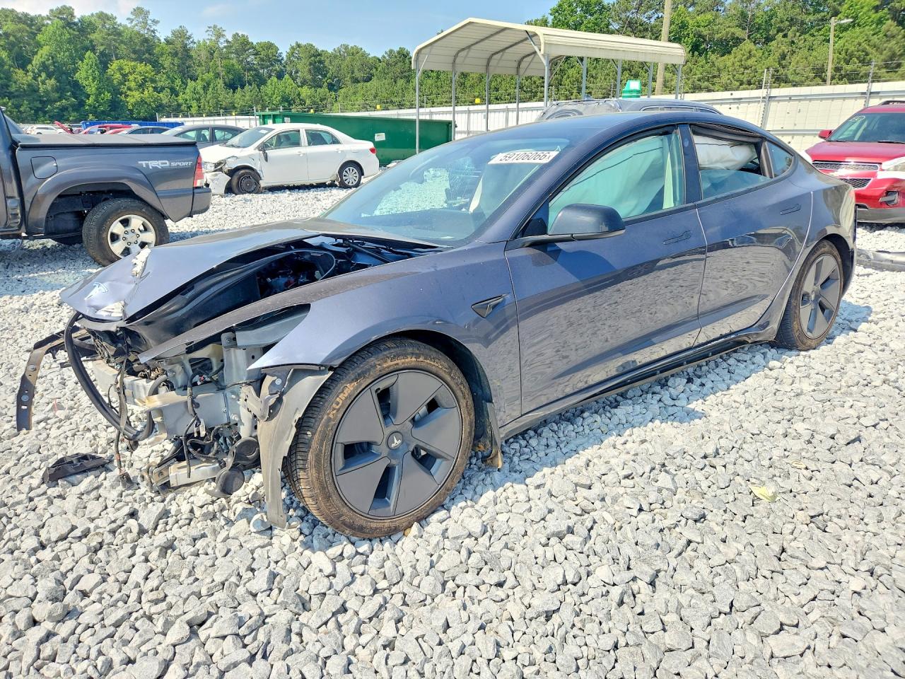 2023 Tesla Model 3, VIN 5YJ3E1EA9PF600761 — Front end