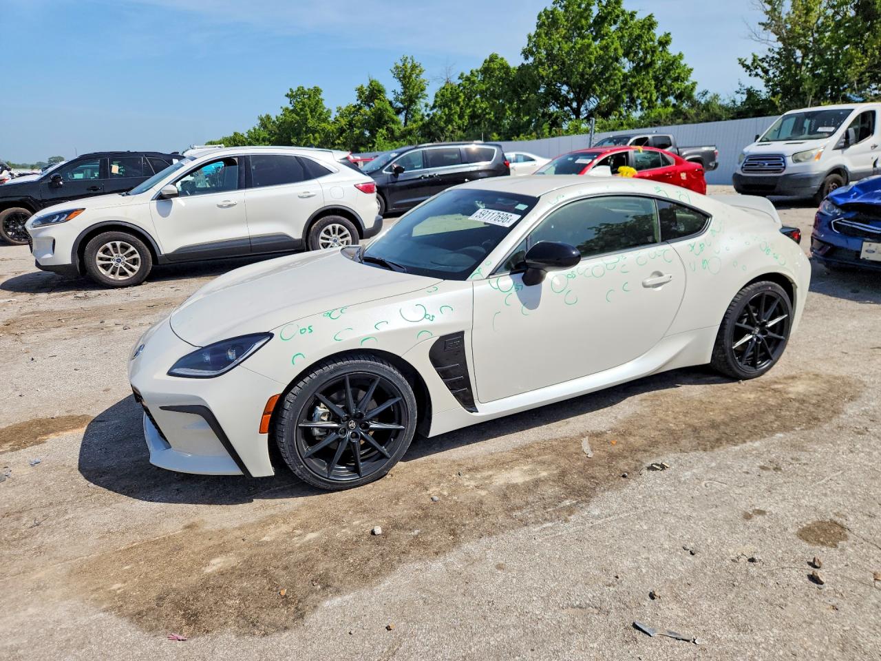 2022 Toyota 86 Premium, VIN JF1ZNBF14N8752383 — Hail