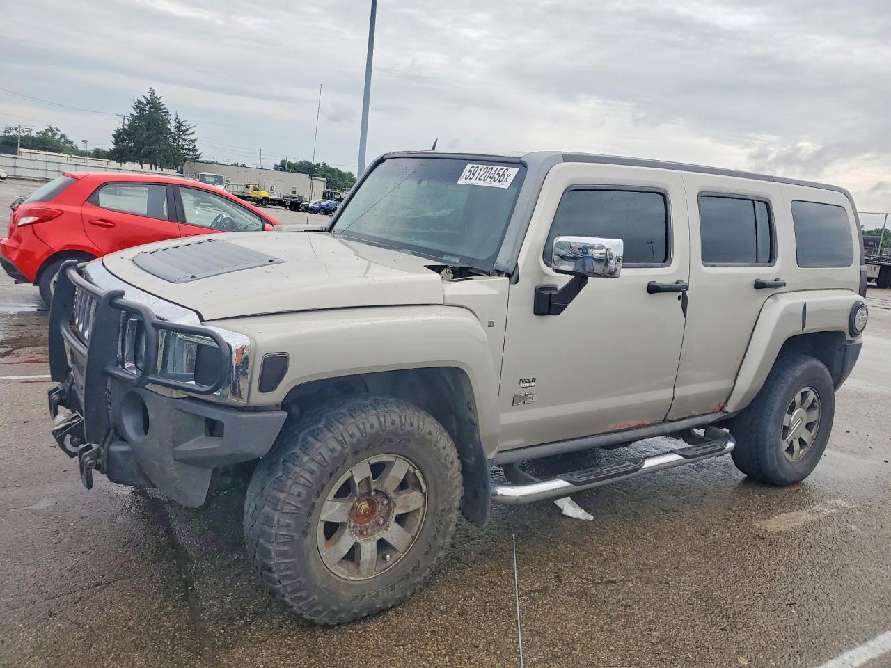 2007 Hummer H3 SUV, VIN 5GTDN13E578101443 — Minor dents and scratches