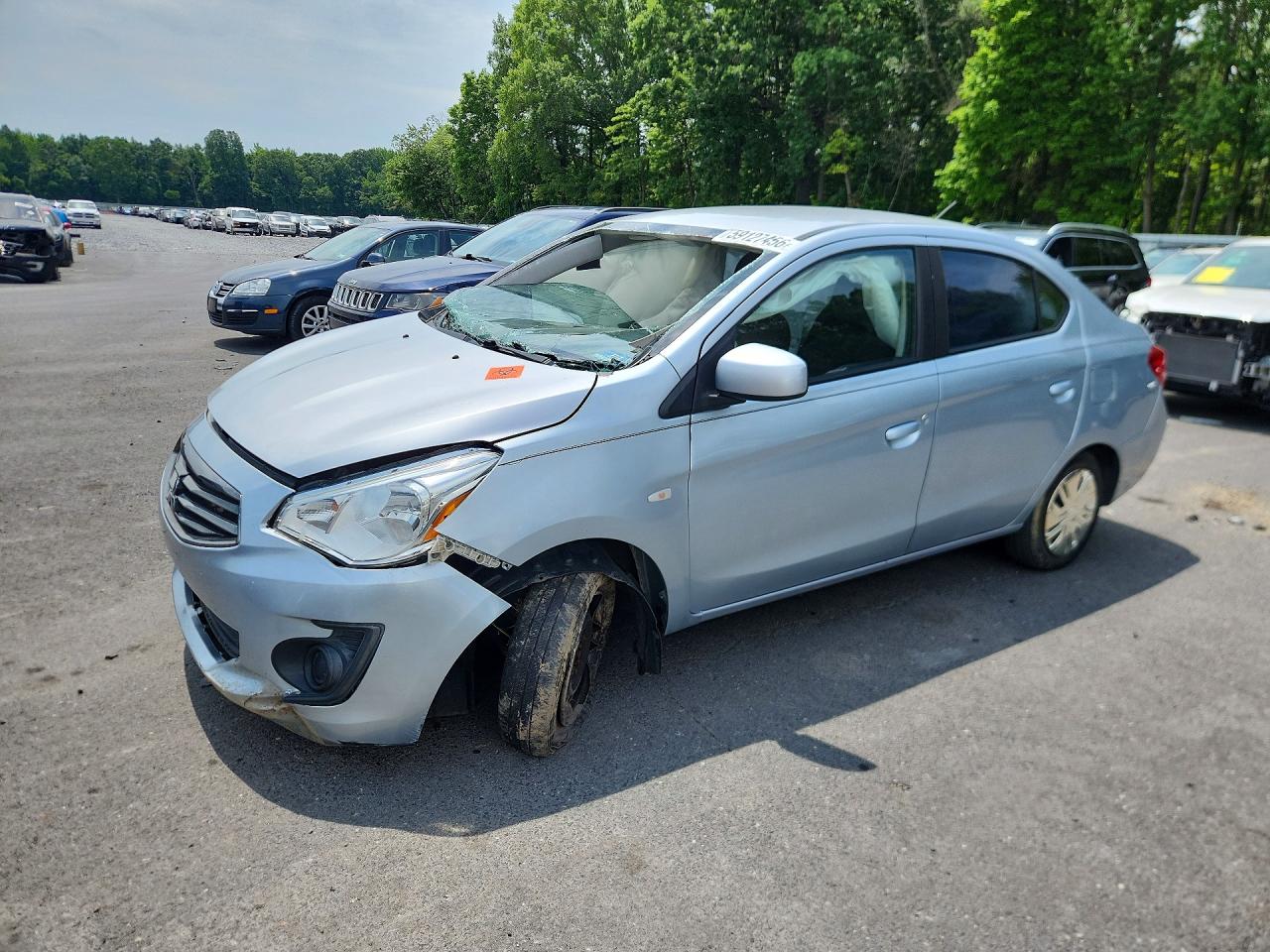 2017 Mitsubishi Mirage ES, VIN ML32F3FJ3HHF15330 — Rollover