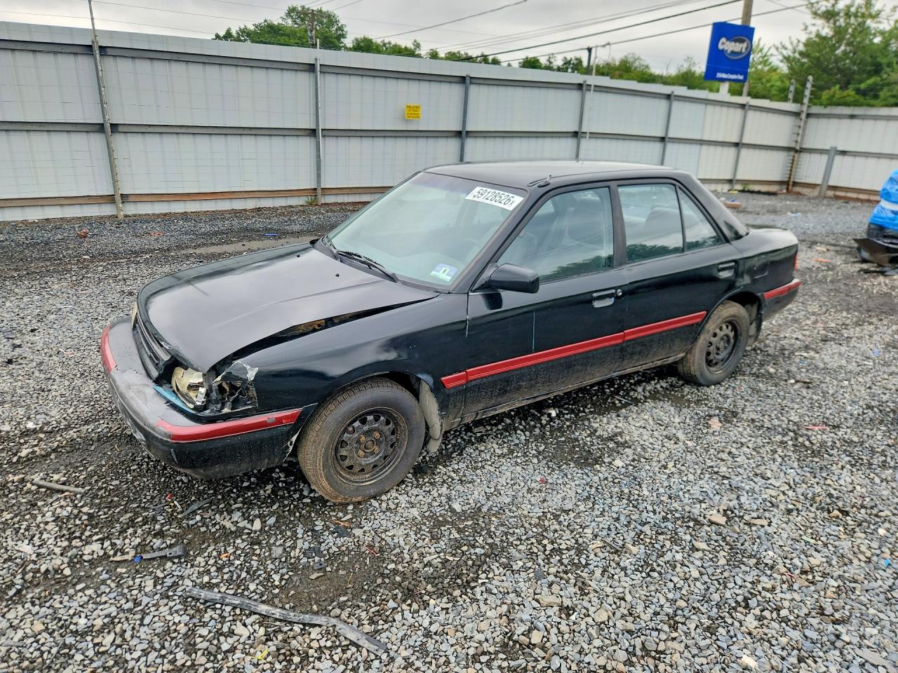 1990 Mazda Protege DX, VIN JM1BG2246L0169203 — Front end