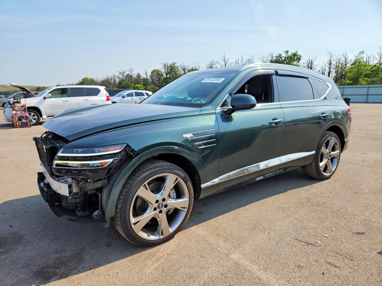 2021 Genesis GV80, VIN KMUHCESC7MU053806 — Front end