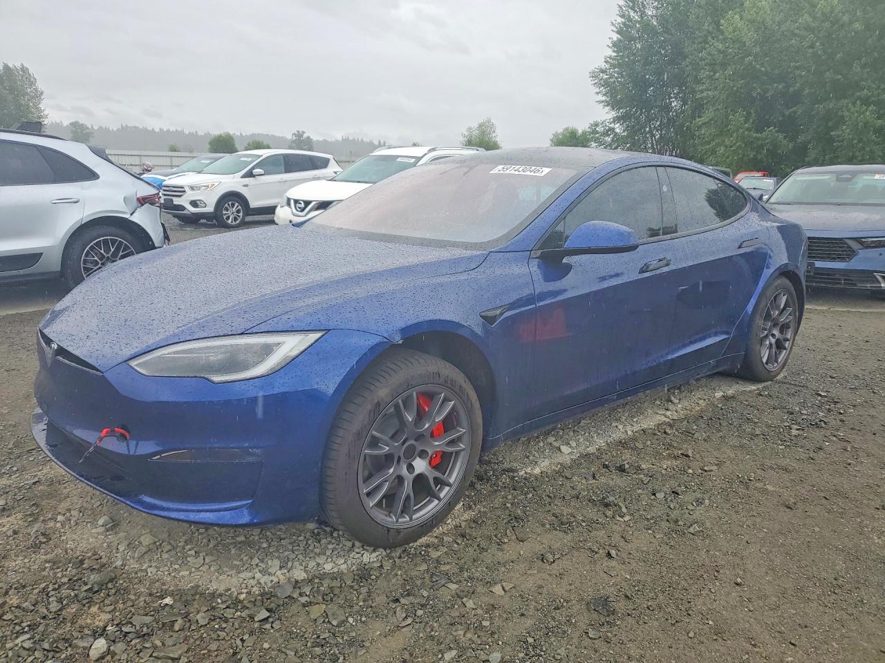 2023 Tesla Model S Plaid, VIN 5YJSA1E67PF517008 — Front end