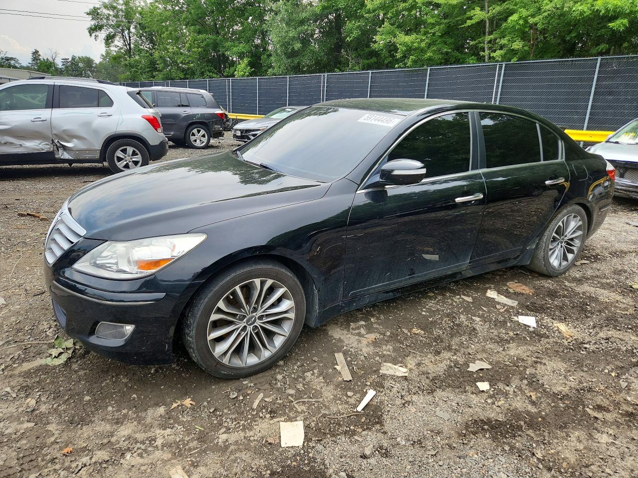 2009 Hyundai Genesis, VIN KMHGC46E09U020153 — Вандализм