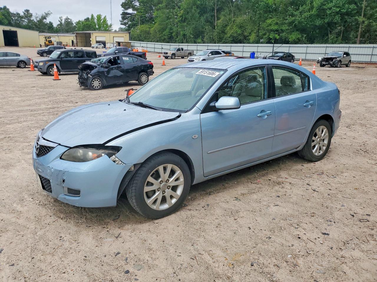 2007 Mazda 3 i Touring, VIN JM1BK32F271736903 — Front end